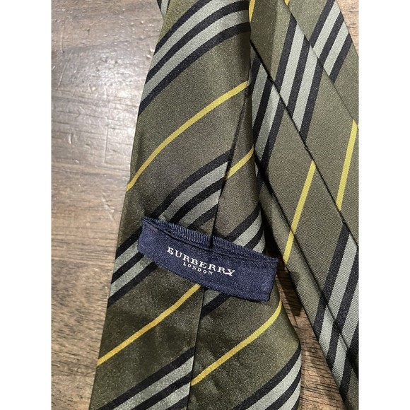 !POLO RALPH LAUREN! and * Burberry* Neck Tie Bundle 100% silk Stripe/Paisley EUC - Picture 10 of 13
